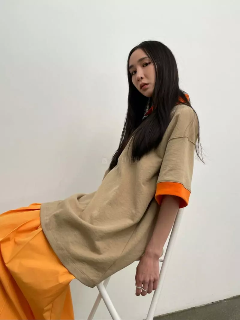 Inni - Korean Women Fashion - #vintageinspired - Block Color Shirt - 3