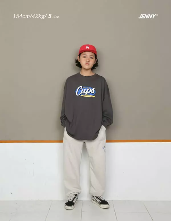 Jenny Basic - Korean Children Fashion - #discoveringself - Cups Bio Washing Tee - 11