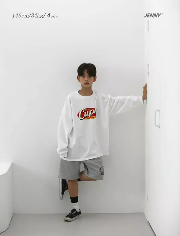 Jenny Basic - Korean Children Fashion - #littlefashionista - Cups Bio Washing Tee