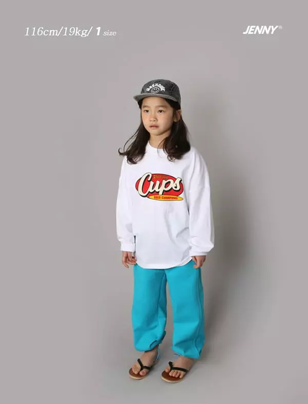 Jenny Basic - Korean Children Fashion - #toddlerclothing - Cups Bio Washing Tee - 6