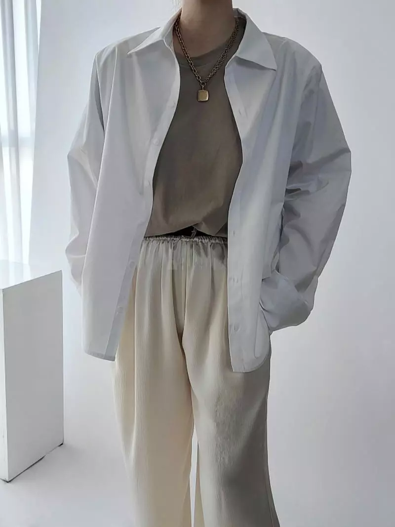 Jshop - Korean Women Fashion - #momslook - Sild Pad Shirt