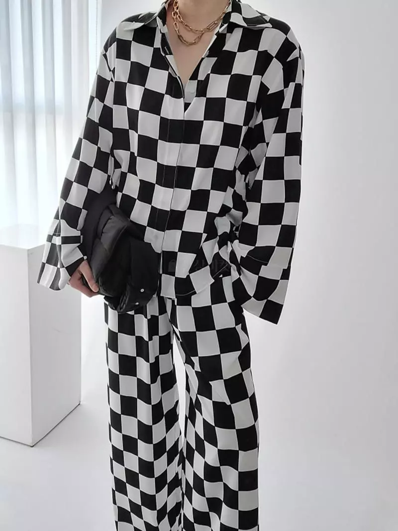 Jshop - Korean Women Fashion - #thelittlethings - Checker Shirt - 4