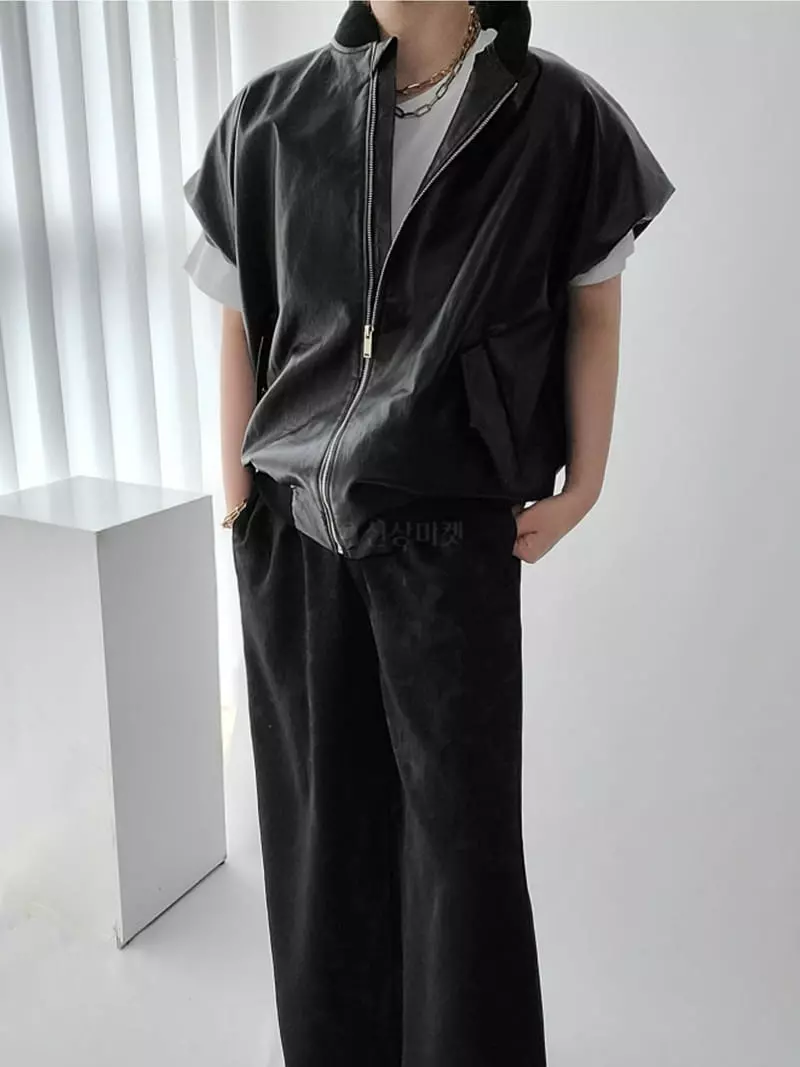 Jshop - Korean Women Fashion - #vintagekidsstyle - Rinkle Vest - 4