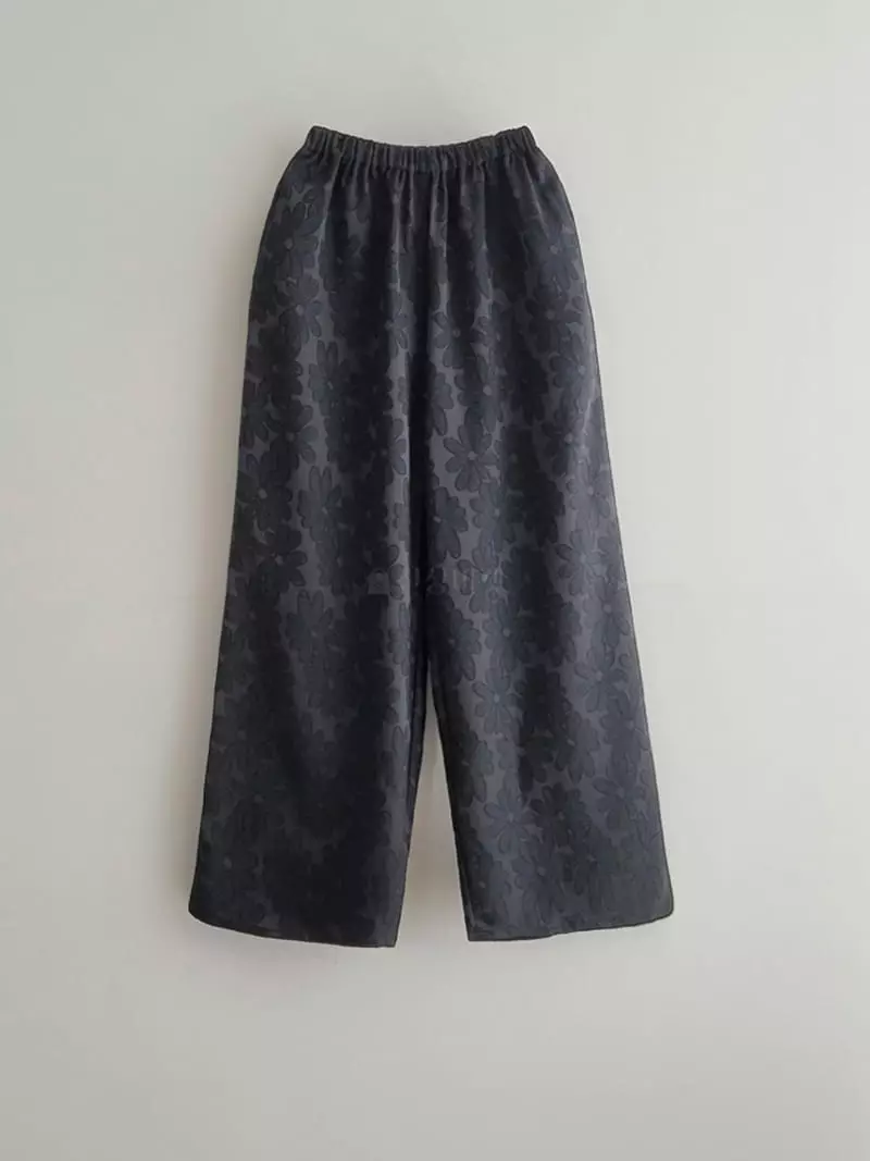 Jshop - Korean Women Fashion - #romanticstyle - Flower Pants - 3