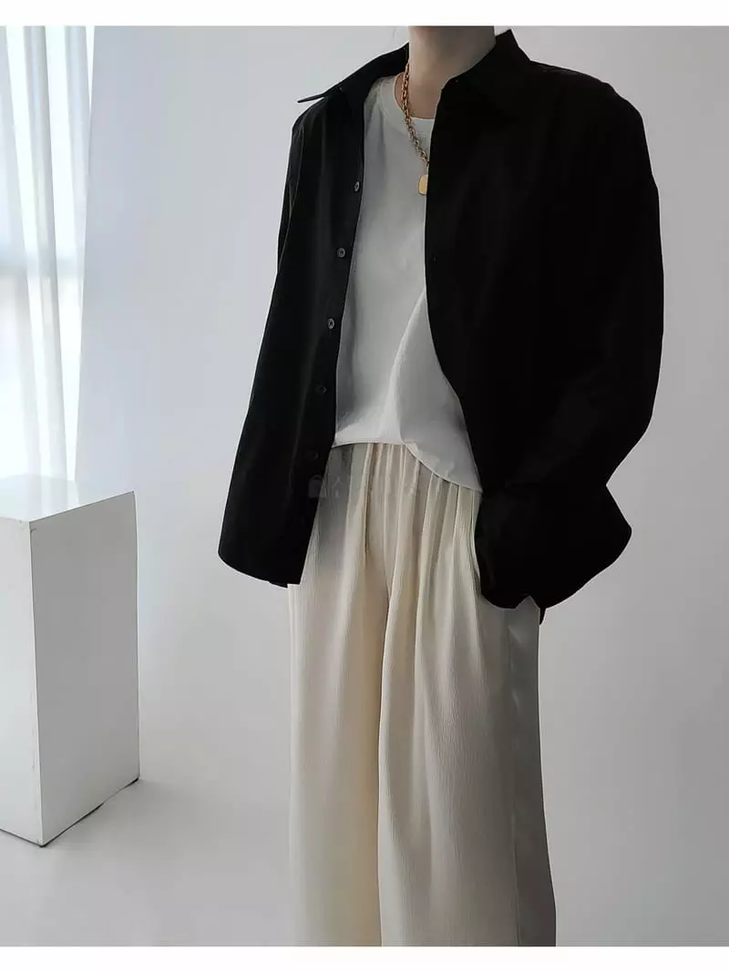 Jshop - Korean Women Fashion - #womensfashion - Sild Pad Shirt - 2