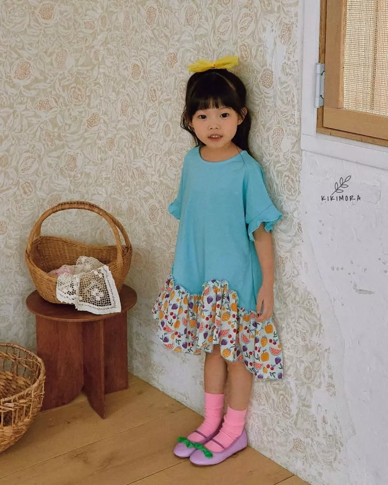 Kikimora - Korean Children Fashion - #childrensboutique - Wave One-piece - 6