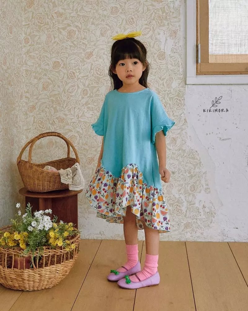 Kikimora - Korean Children Fashion - #kidsstore - Wave One-piece - 11