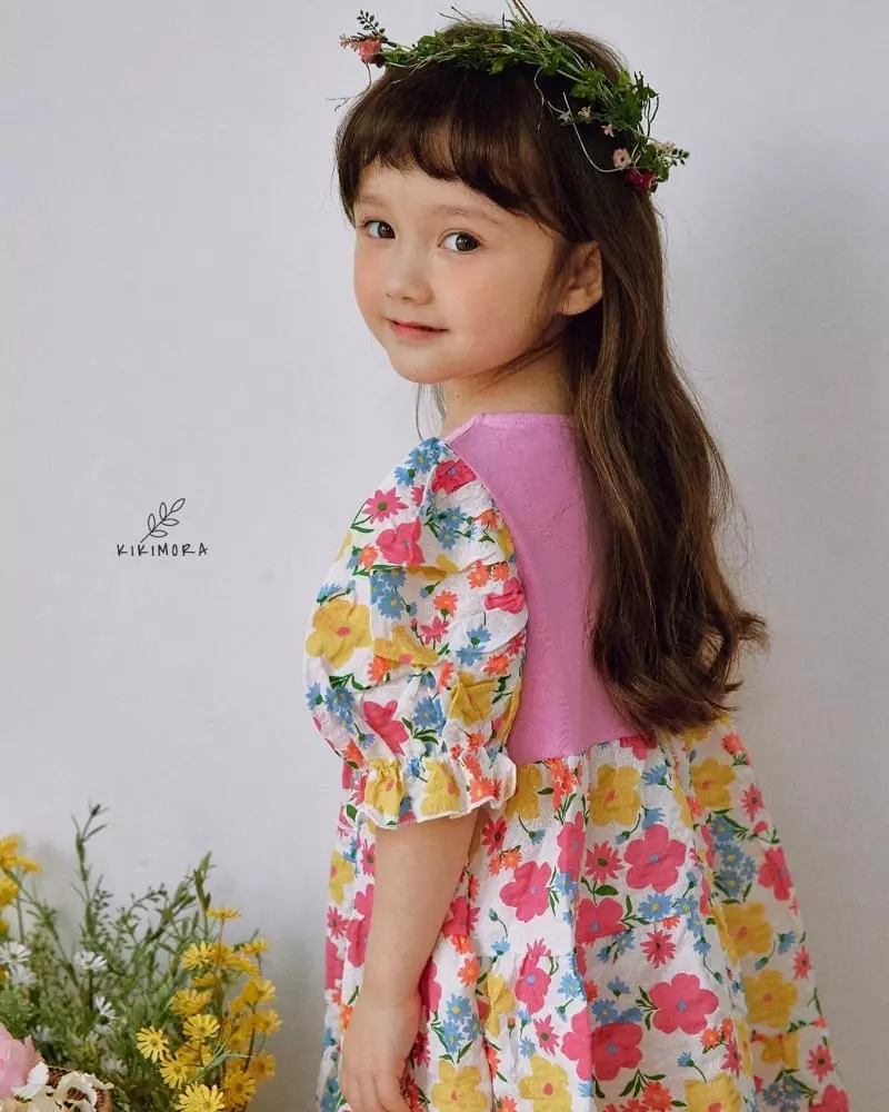 Kikimora - Korean Children Fashion - #littlefashionista - Flower Cancan One-piece - 6
