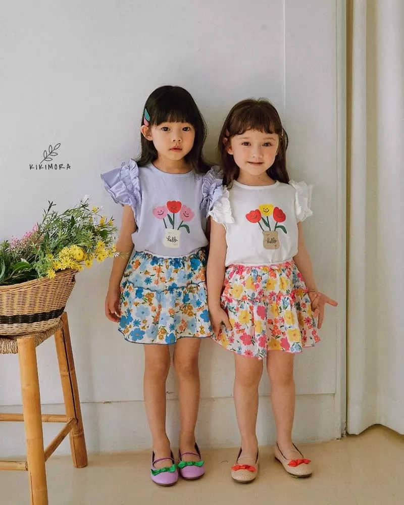 Kikimora - Korean Children Fashion - #magicofchildhood - Flower Cancan Skirt - 3