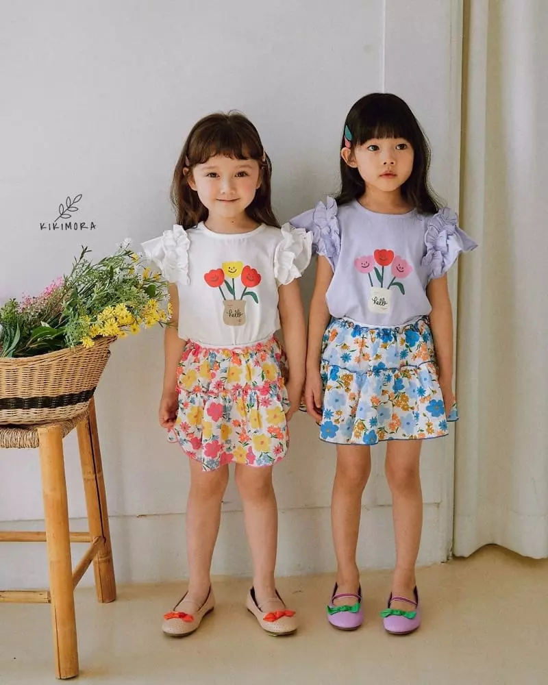 Kikimora - Korean Children Fashion - #magicofchildhood - Flower Cancan Skirt - 4