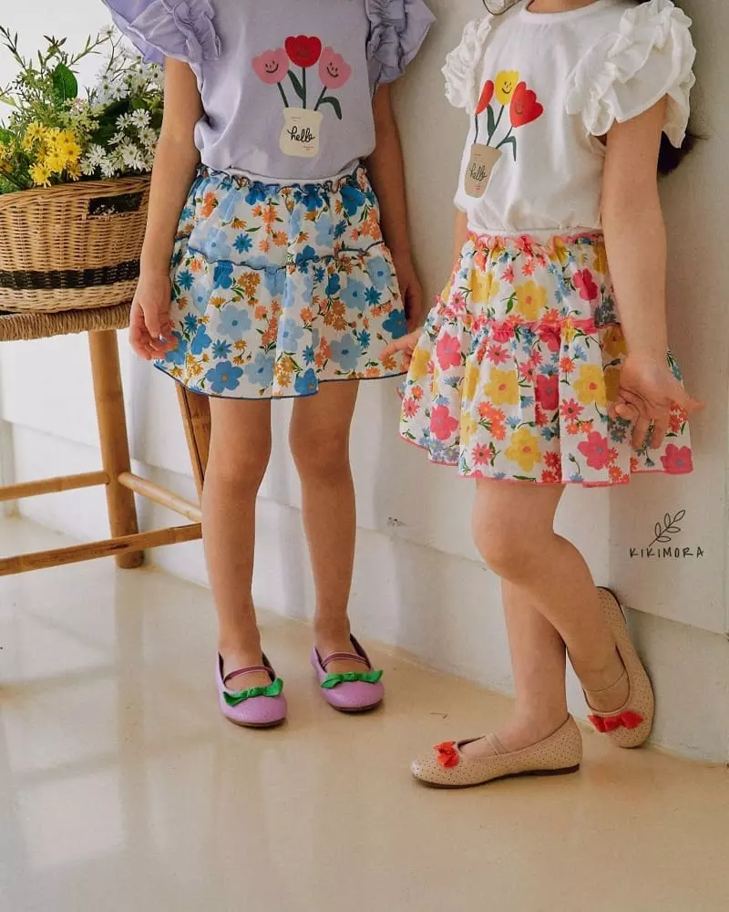 Kikimora - Korean Children Fashion - #prettylittlegirls - Flower Cancan Skirt - 5