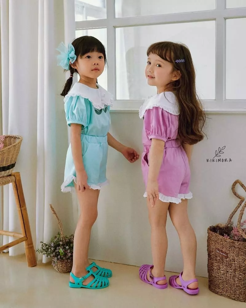 Kikimora - Korean Children Fashion - #toddlerclothing - Tulip Top Bottom Set - 5