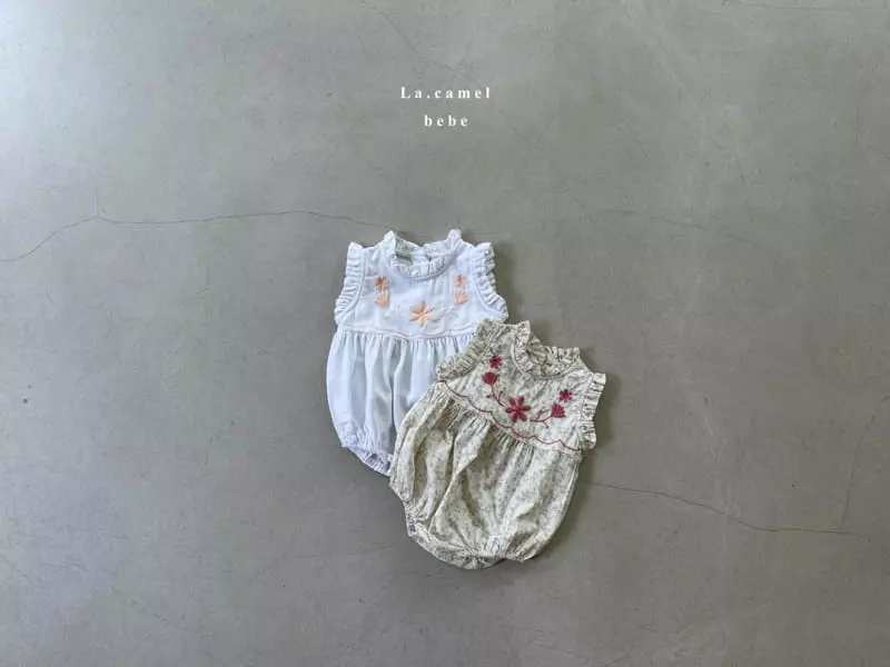 La Camel - Korean Baby Fashion - #babyootd - Daisy Bodysuit - 2