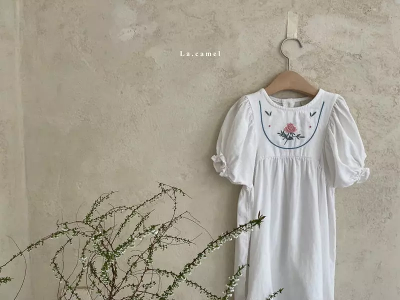 La Camel - Korean Children Fashion - #childofig - Rose One-piece - 3