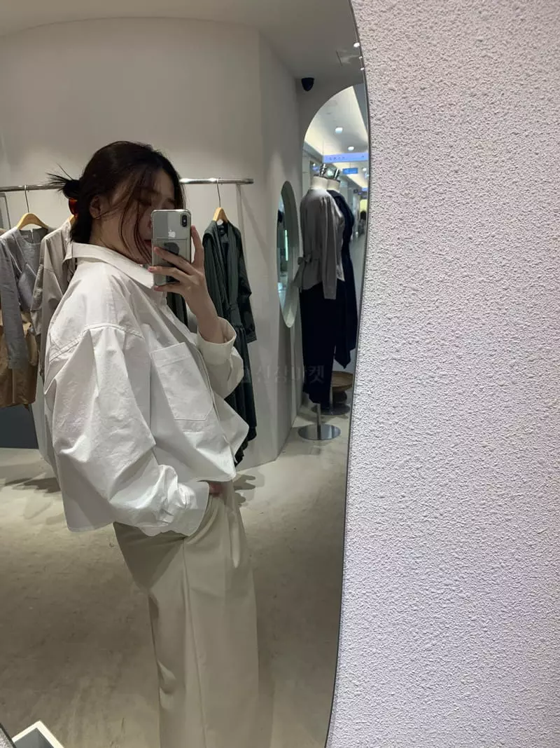 Lable - Korean Women Fashion - #momslook - Crop Shirt - 3