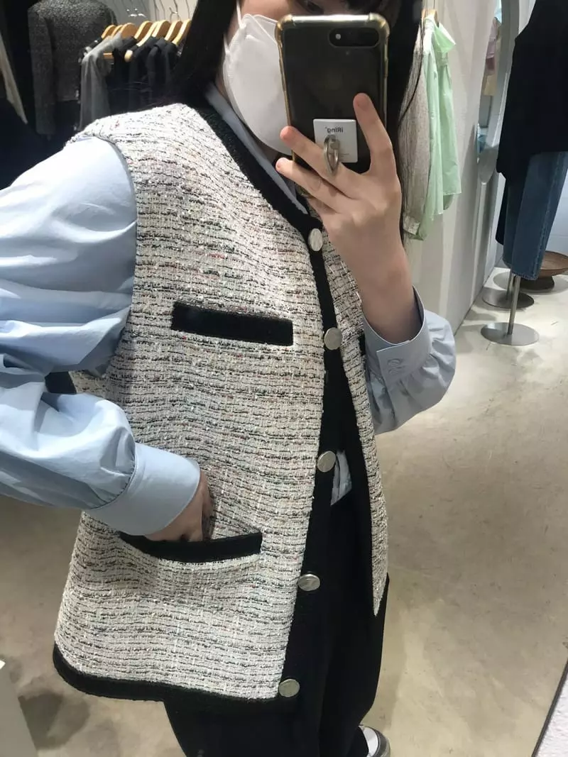 Lable - Korean Women Fashion - #momslook - Twid Vest - 6