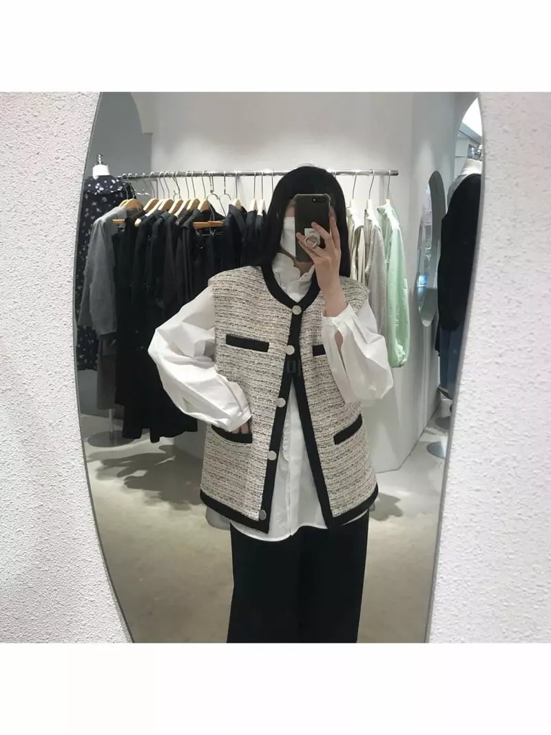 Lable - Korean Women Fashion - #momslook - Twid Vest - 7