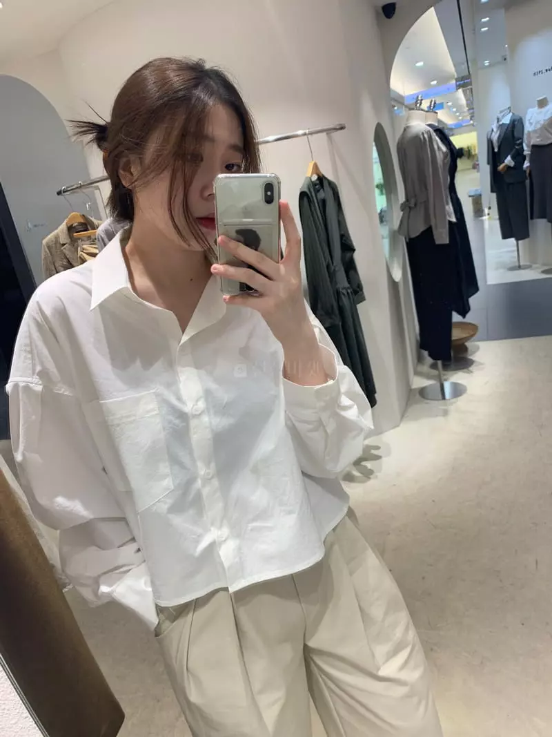 Lable - Korean Women Fashion - #womensfashion - Crop Shirt - 2