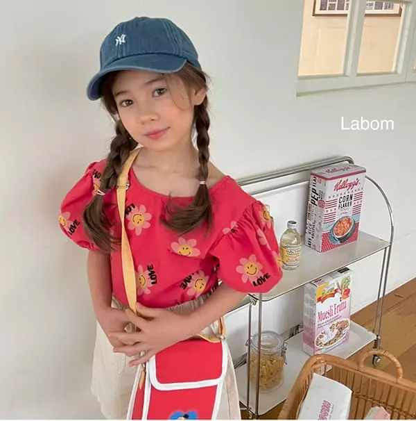 Labom - Korean Children Fashion - #Kfashion4kids - Love Puff Blouse - 9
