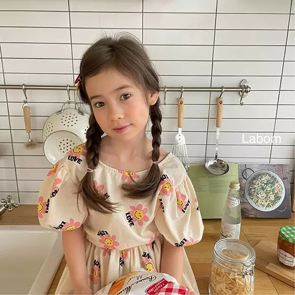 Labom - Korean Children Fashion - #childofig - Love Puff Blouse