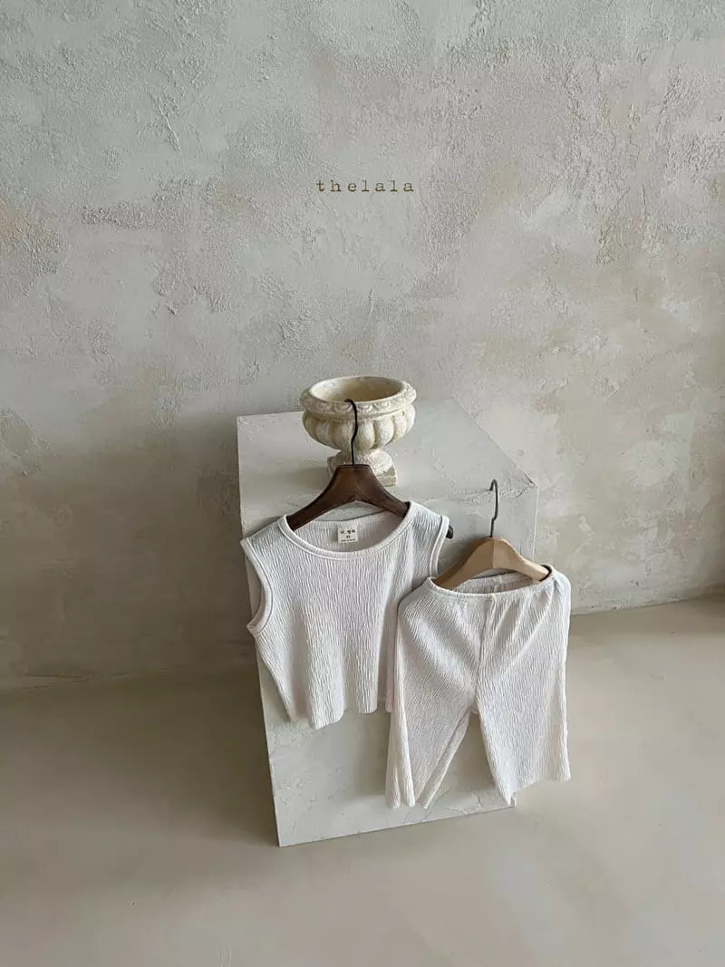 Lala - Korean Children Fashion - #childofig - Pleats Top Bottom Set - 6
