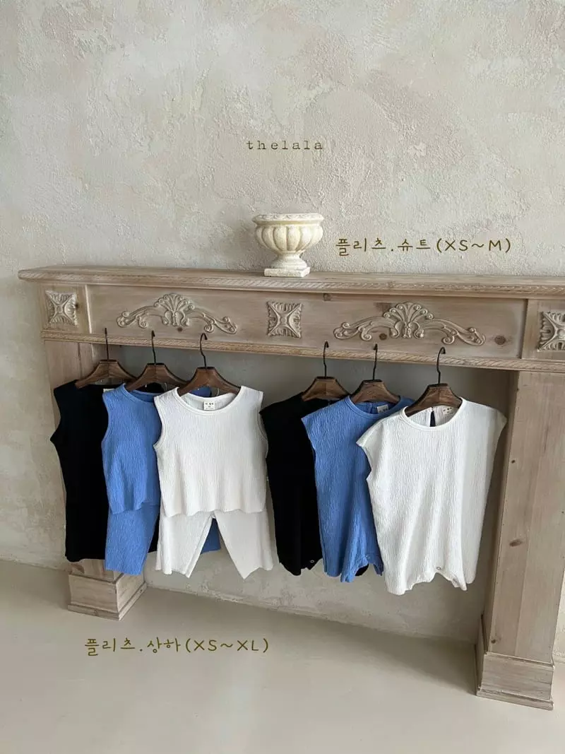 Lala - Korean Children Fashion - #kidsshorts - Pleats Top Bottom Set - 11