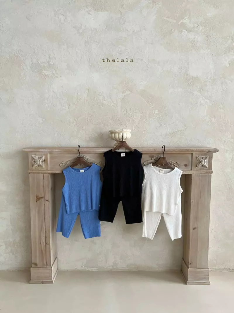 Lala - Korean Children Fashion - #minifashionista - Pleats Top Bottom Set