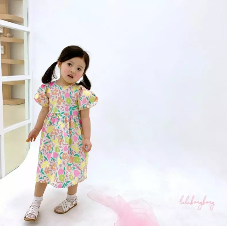 Lalabongbong - Korean Children Fashion - #childofig - Flower One-piece