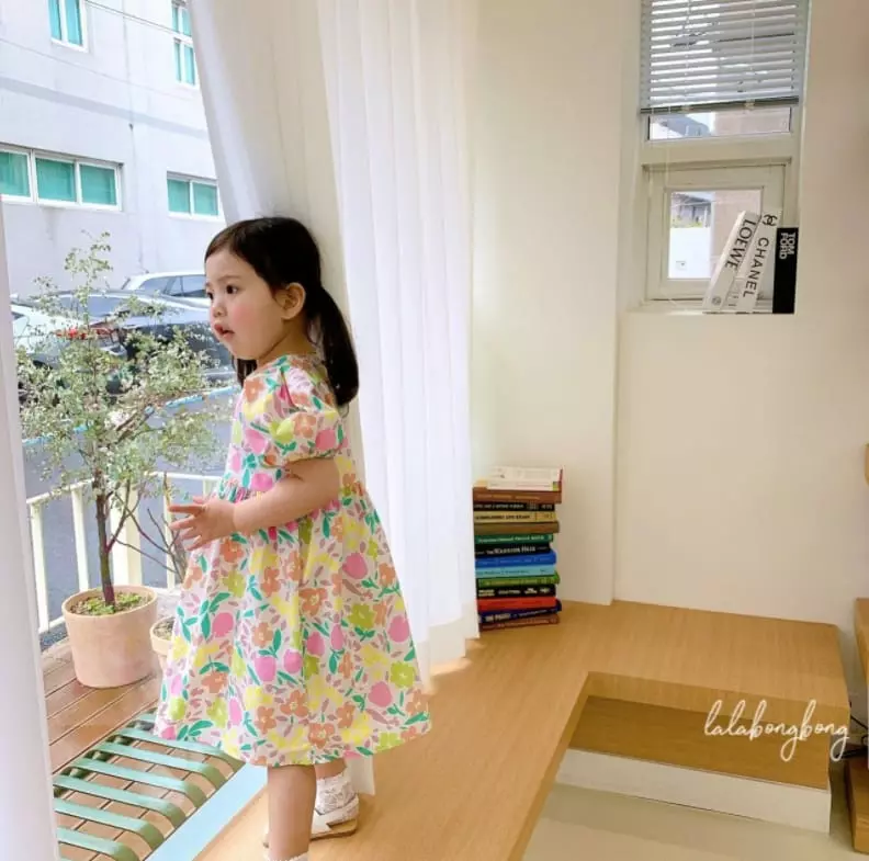 Lalabongbong - Korean Children Fashion - #childrensboutique - Flower One-piece - 2