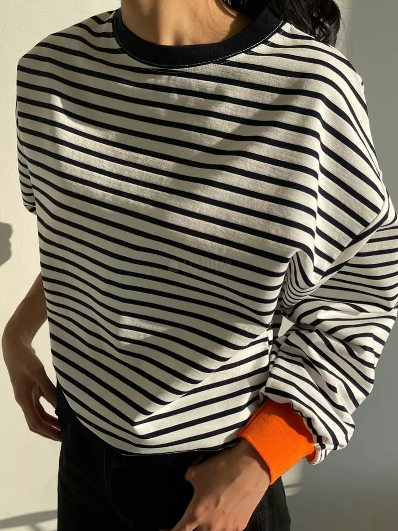 Lappartement - Korean Women Fashion - #momslook - Orange Sweatshirt