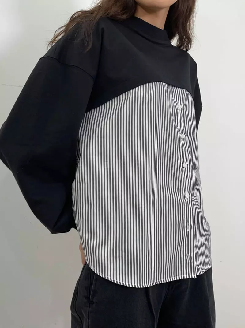 Lappartement - Korean Women Fashion - #vintagekidsstyle - Motive Sweatshirt - 4