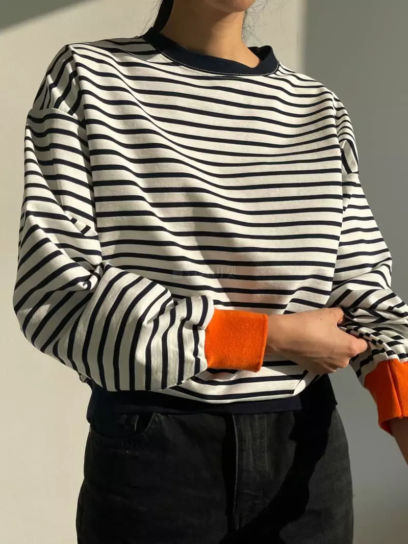Lappartement - Korean Women Fashion - #vintageinspired - Orange Sweatshirt - 4