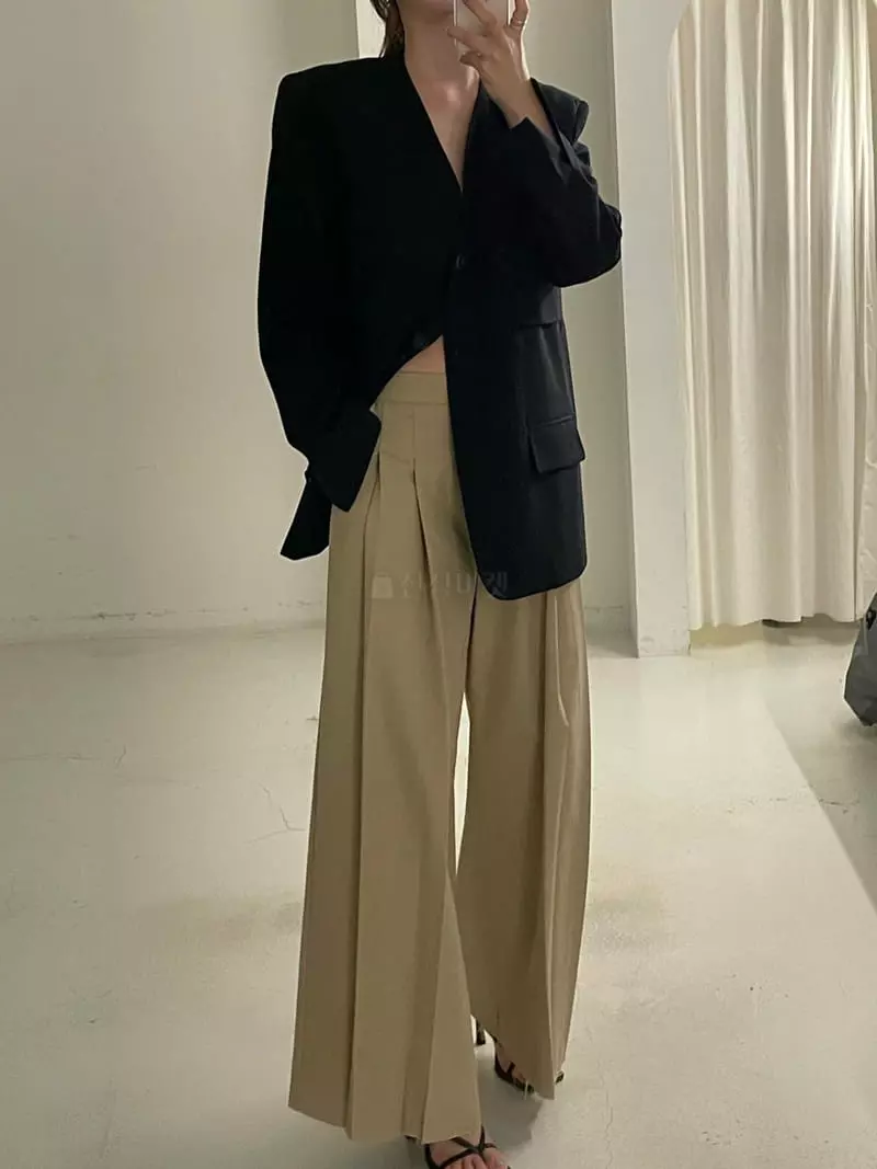 Le Ppl - Korean Women Fashion - #momslook - Gray Jacket - 3