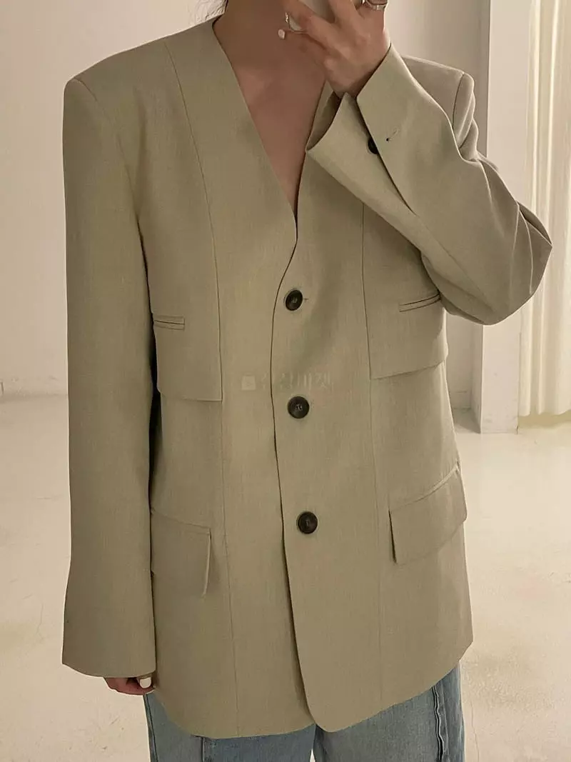 Le Ppl - Korean Women Fashion - #thatsdarling - Gray Jacket