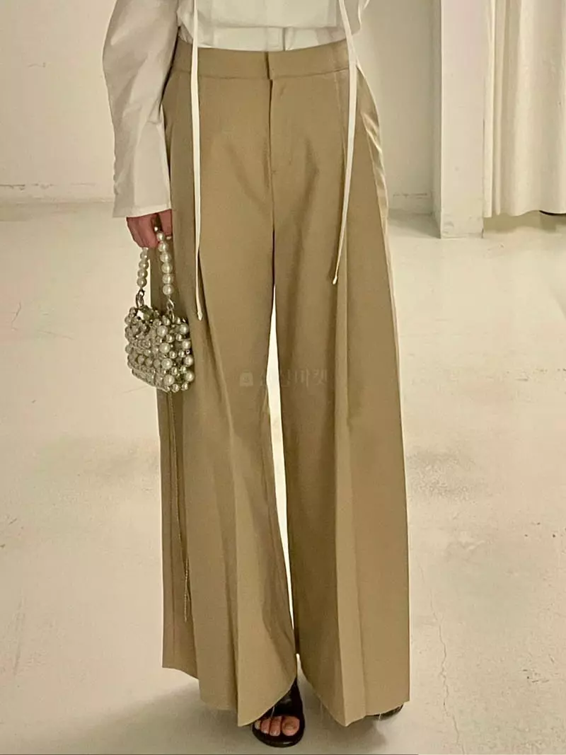 Le Ppl - Korean Women Fashion - #vintagekidsstyle - Rinkle Pants - 3