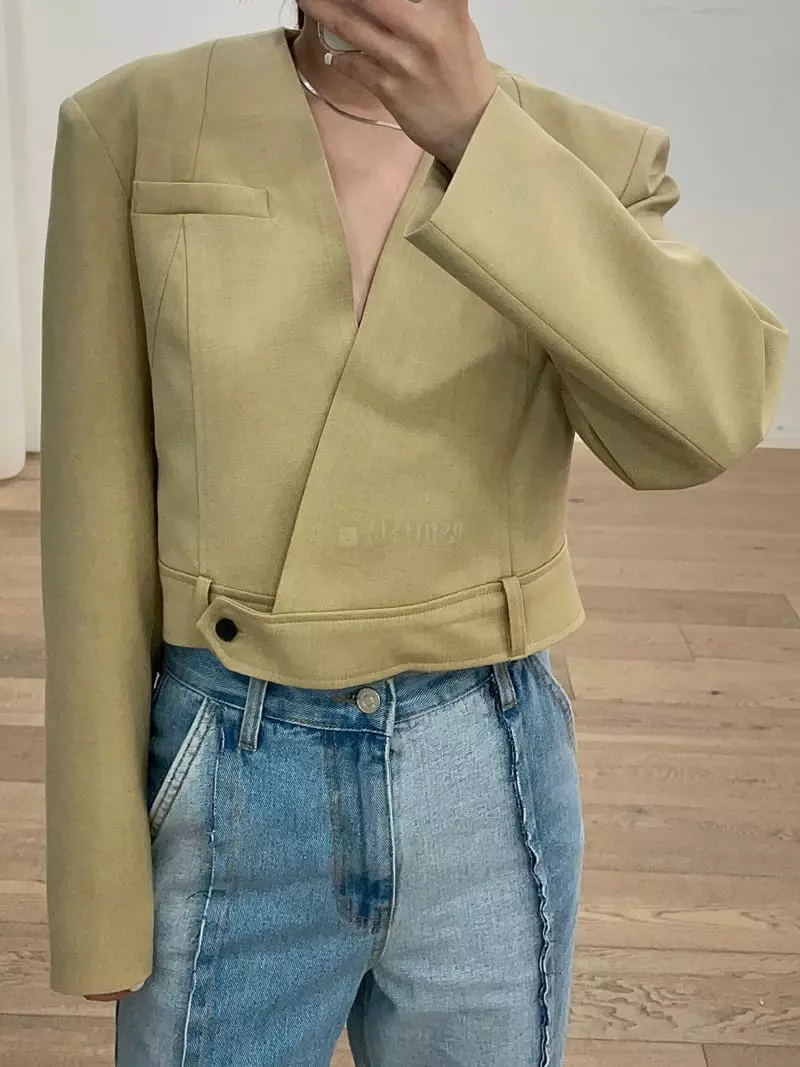 Le Ppl - Korean Women Fashion - #womensfashion - Square Jacket