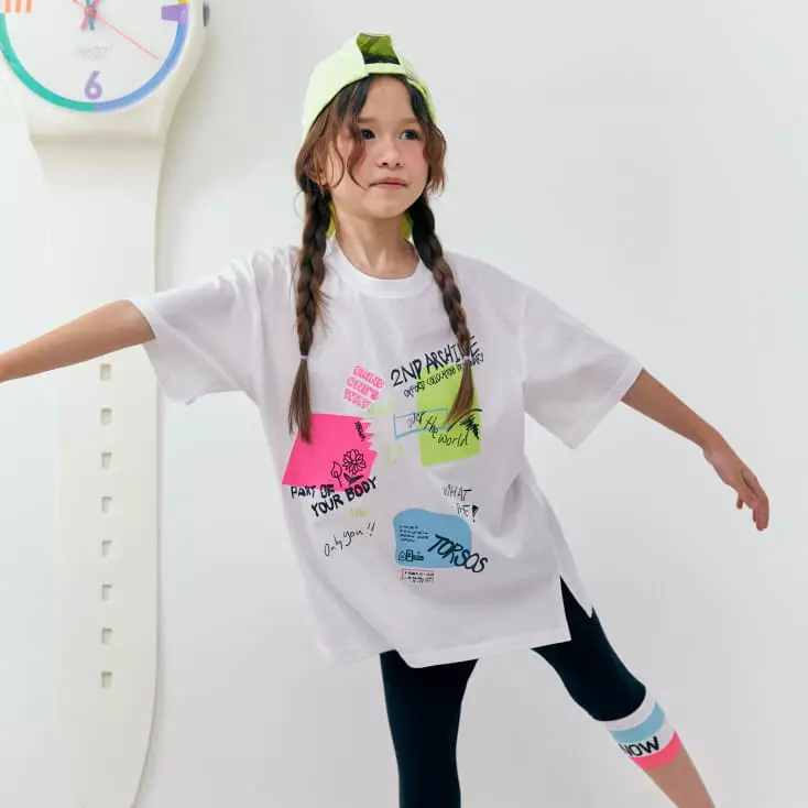 Lilas - Korean Children Fashion - #prettylittlegirls - Shape Long Tee - 4