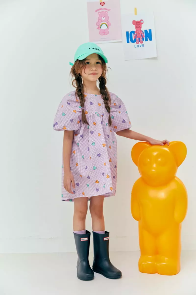 Lilas - Korean Children Fashion - #childrensboutique - Sweet Heart One-piece - 2