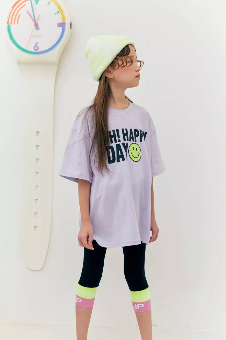 Lilas - Korean Children Fashion - #childrensboutique - Happy Long Tee - 2