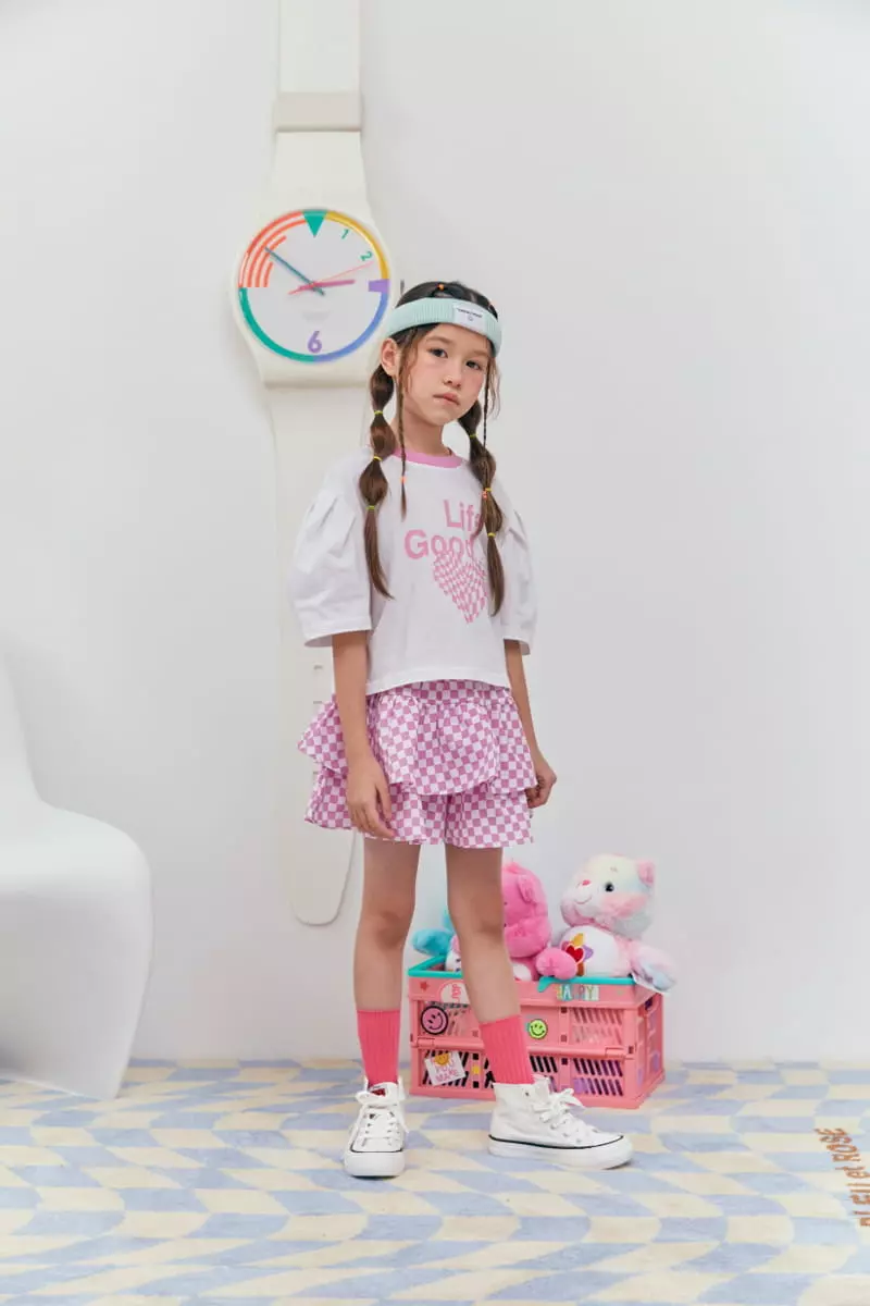 Lilas - Korean Children Fashion - #designkidswear - Color Sleeves Wrinkle Tee - 12