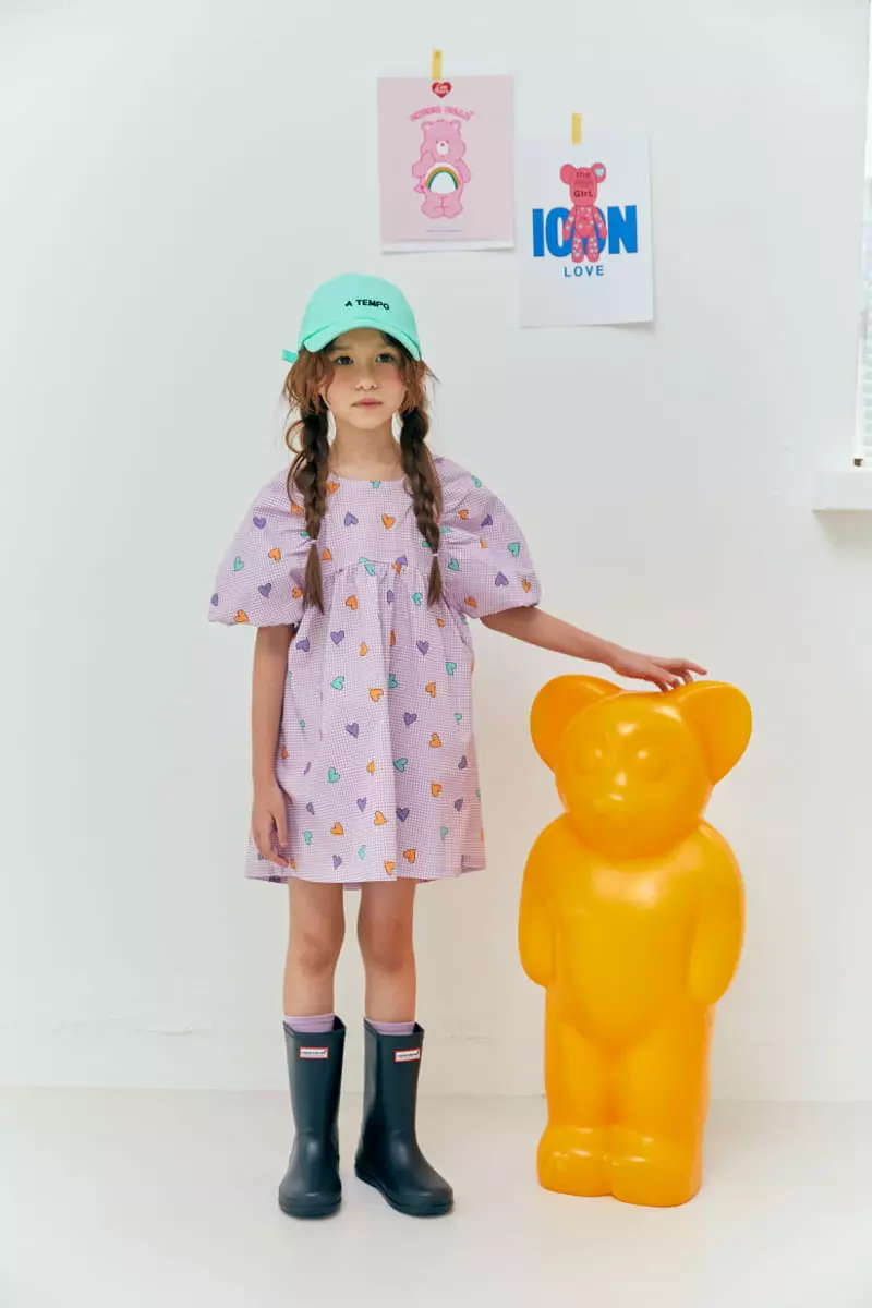 Lilas - Korean Children Fashion - #designkidswear - Sweet Heart One-piece - 3