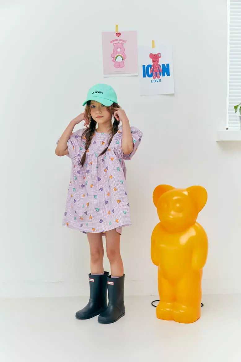 Lilas - Korean Children Fashion - #designkidswear - Sweet Heart One-piece - 4