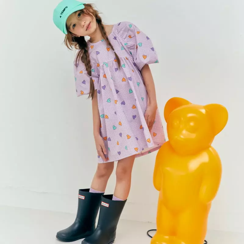 Lilas - Korean Children Fashion - #fashionkids - Sweet Heart One-piece - 5