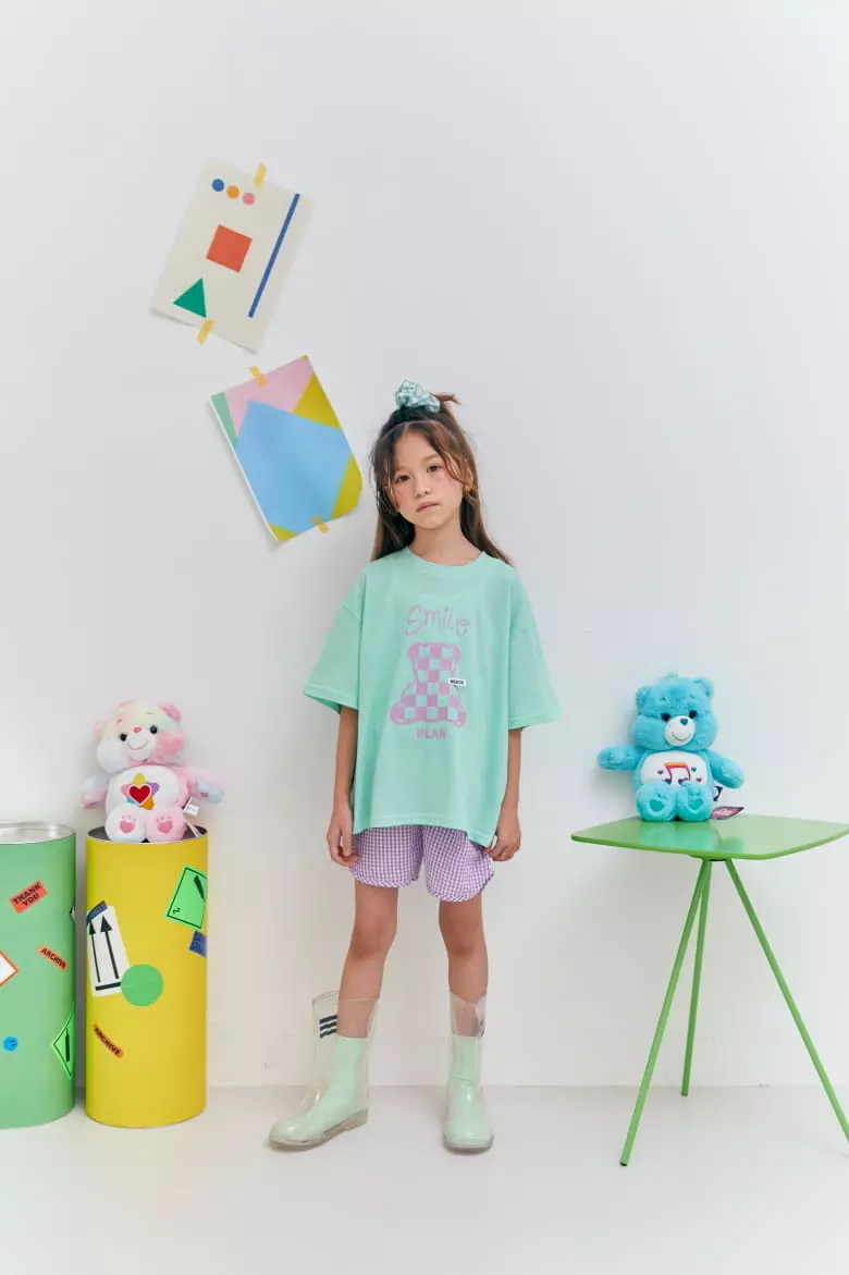 Lilas - Korean Children Fashion - #kidsshorts - Bans Bear Tee - 3