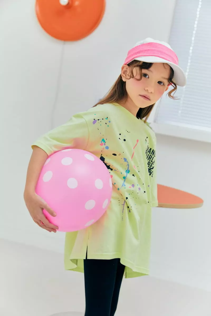 Lilas - Korean Children Fashion - #kidsstore - Paint Long Tee - 3