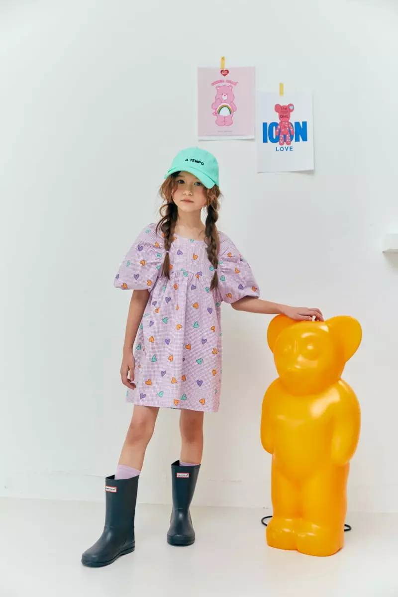 Lilas - Korean Children Fashion - #kidsstore - Sweet Heart One-piece - 7
