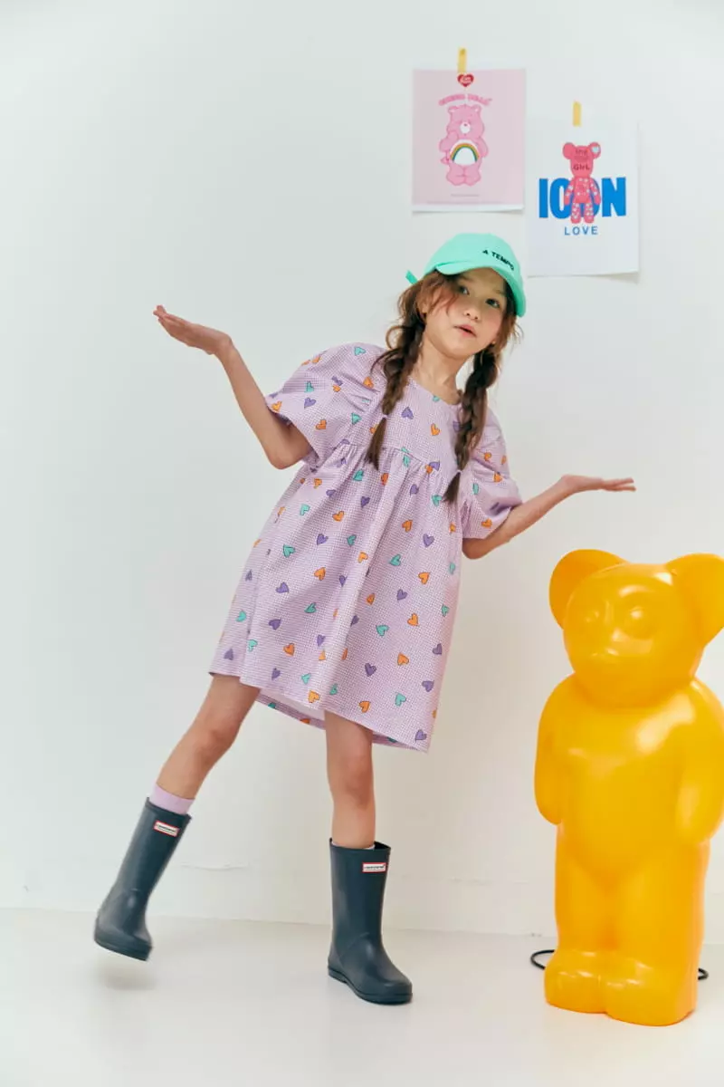 Lilas - Korean Children Fashion - #kidzfashiontrend - Sweet Heart One-piece - 8