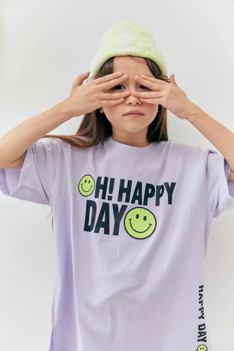 Lilas - Korean Children Fashion - #kidzfashiontrend - Happy Long Tee - 8