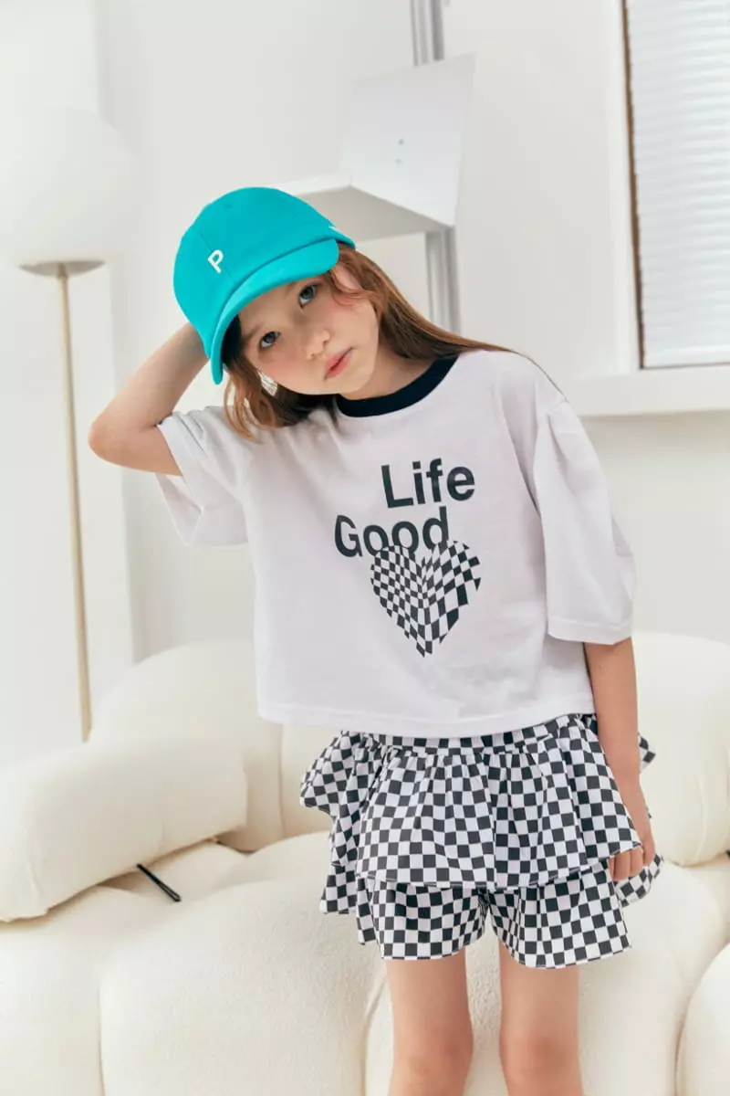 Lilas - Korean Children Fashion - #littlefashionista - Color Sleeves Wrinkle Tee - 3