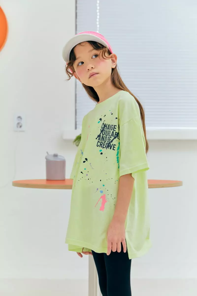 Lilas - Korean Children Fashion - #magicofchildhood - Paint Long Tee - 7